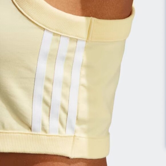 NWT ADIDAS ORIGINALS WOMENS TREFOIL TANK TOP ~ Medium YELLOW - Picture 4 of 4